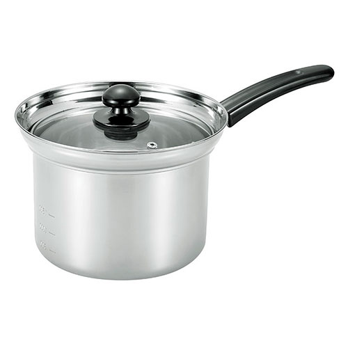Pans - まいにち使いの多用途お鍋深型片手鍋18cm(ザル付) パスタや麺類を茹でる時に湯切りが簡単 FPZ-18(代引不可)【送料無料】
