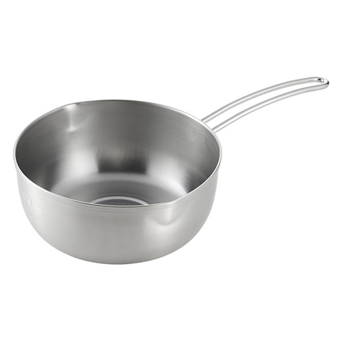 パルトール オールステンレス製 雪平鍋 18cm あると便利な目盛付 ガス・IH調理器対応 PRT-18Y(代引不可)【送料無料】