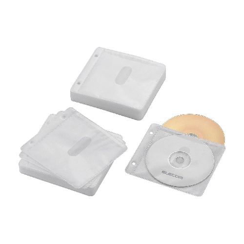 エレコム Blu-ray・CD・DVD対応不織布ケース 2穴 CCD-NBWB120WH エレコム Blu-ray・CD・DVD対応不織布ケース 2穴 CCD-NBWB120WH