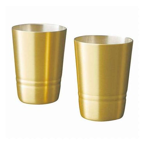食楽工房 シンプルライン 真鍮製ショットタンブラー2PCS K60508527(代引不可)【送料無料】