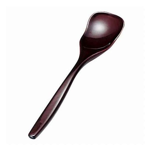 【5本セット】 ヤマコー 用美 業務用 本漆アイスクリームスプーン 溜 yamaco08148X...