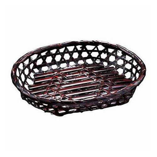 【5個セット】 ヤマコー 用美 業務用 溜塗小判篭(大) yamaco22104X5(代引不可)【送料無料】