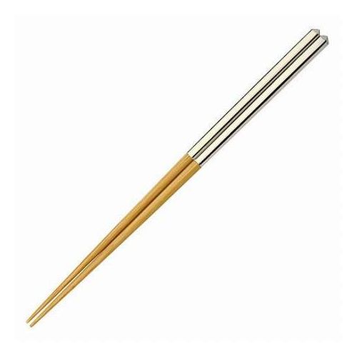 【5膳セット】 ヤマコー 用美 業務用 ダイヤカット研出箸 白黒 yamaco08923X5(代引不可)【送料無料】