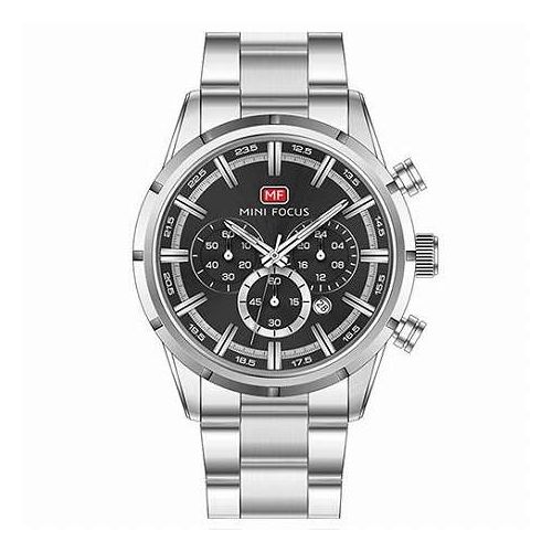 SWATCH - MINIFOCUS ミニフォーカス 8355G メンズ 腕時計 クロノグラフ リーズナブルで高品質 シルバー×ブラック MF8355G-05(代引不可)【送料無料】