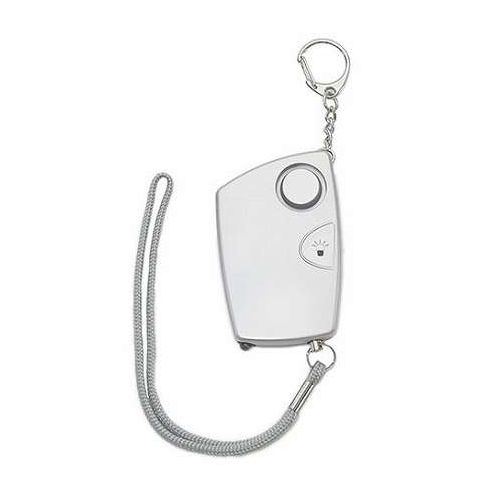 雨の日でも安心防滴構造【防水試験IPX5適合】多くの防犯ブザー(電子部品)の故障原因であった雨濡れを防滴に強化しました。引抜ピンを抜くと大音量(105dB)のブザー音が鳴り響きます。ブザーが鳴っている間は白色LEDライトが点滅してお知らせするので耳の不自由な方や暗がりでも鳴っていることが確認できます。ライトスイッチを押すと、白色LEDライトが点滅します。●サイズ:W50×H83×D14mm●重さ:約61g●カラー:シルバー●材質:本体…ABS樹脂・鉄・ゴム、紐…ポリエステル・鉄●電池:単4×2本(テスト用入)●音量:105dB(測定距離1m)●防水試験:IPX5●連続吹鳴時間:120分(試験環境温度20℃)●保証期間:初期不良対応●生産国:中国【代引きについて】こちらの商品は、代引きでの出荷は受け付けておりません。【送料について】北海道、沖縄、離島は送料を頂きます。
