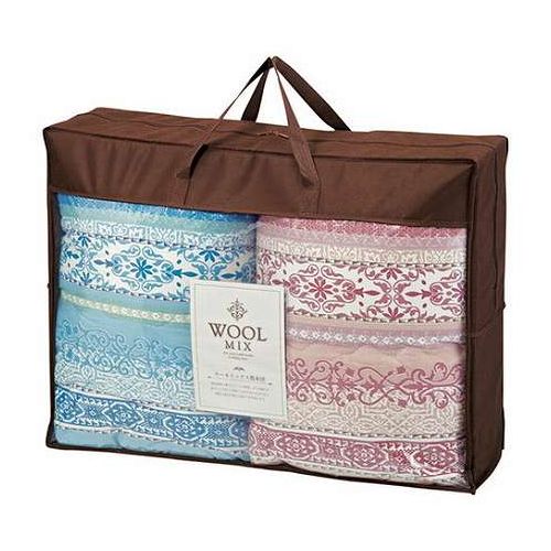 ウールミックス ウール混肌ふとん2P(羊毛30%) 140×190cm 保温力 適度な弾力が体に...