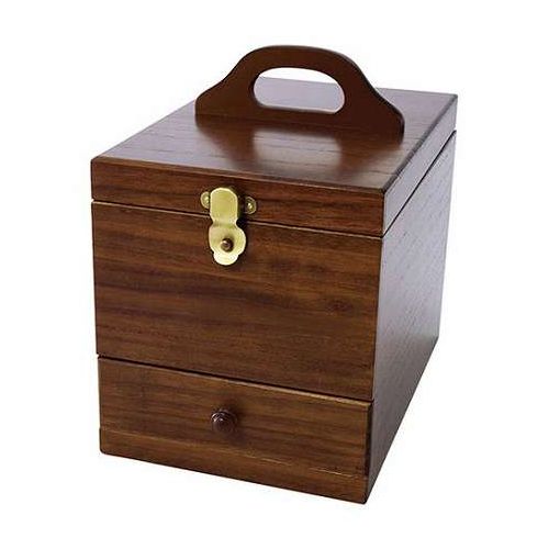 コスメティックボックス 【約315×200×230mm】 職人により丁寧につくられた流行に左右されないシンプルなコスメボックス 22622602(代引不可)【送料無料】