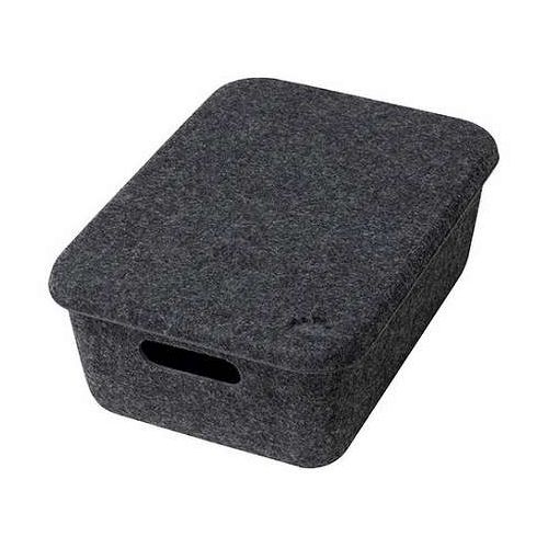 ナカバヤシ Cloud-Felt 収納BOX やわらかな質感で積み重ねても美しく整う収納ボックス ダークグレー SZC-GDP19DGY【送料無料】