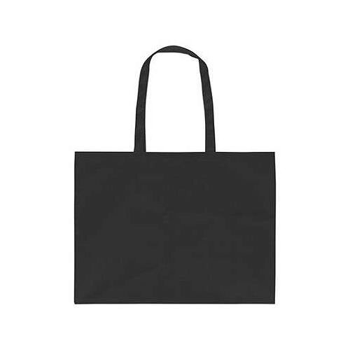 ARTEC カラー不織布バッグ 大(63×46cm) 黒軽くて丈夫な肩掛けできる ATC11325