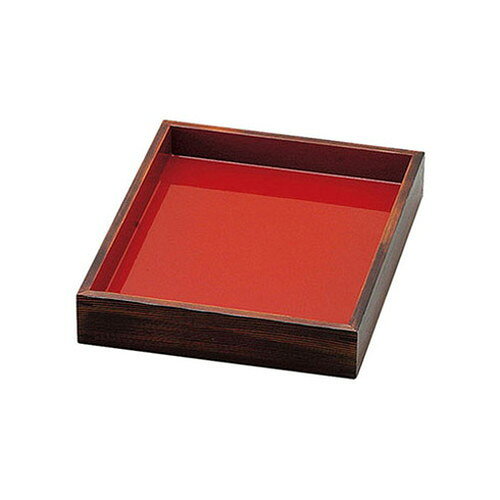 ヤマコー 用美 業務用 焼杉デリカバット 小サイズ (約26.5×33×H5.5cm) ホテル・旅...