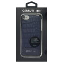 CERRUTI Crocodile Print Leather - Hard Case - Navy CEHCP7MCNAyz