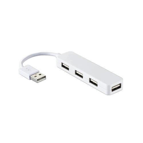 エレコム USB2.0ハブ(コンパクトタイプ) U2H-SN4NBWH(代引不可)【メール便配送】【送料無料】
