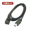 変換名人 【10個セット】 miniUSB延長ケーブル(90cm)フル結線 USBM5/CA90FX10 パソコン パソコン周辺機器 変換名人【送料無料】(2)