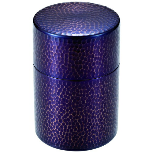 純銅紫被仕上げ茶筒 BC-306P 雑貨 ホビー インテリア(代引不可)【送料無料】