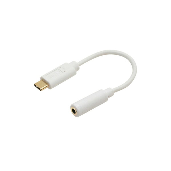 ミヨシ 端末を充電しながら使える、オーディオ変換ケーブル SAD-CE04/WH(代引不可)...