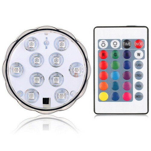 Rakuten - 日本トラストテクノロジー IPX8準拠 LEDライト台座RGB16色/丸型 LEDBASE-RGBR 家電 照明器具 日本トラストテクノロジー(代引不可)