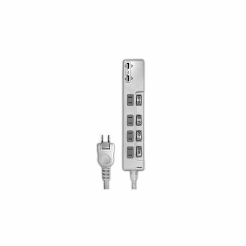 HIDISC ハイディスク 延長コード USB 2ポート付 節電 タップ ( 独立スイッチ付 ) 4個口 + 2USBポート HDUTC4U2WH(代引不可)