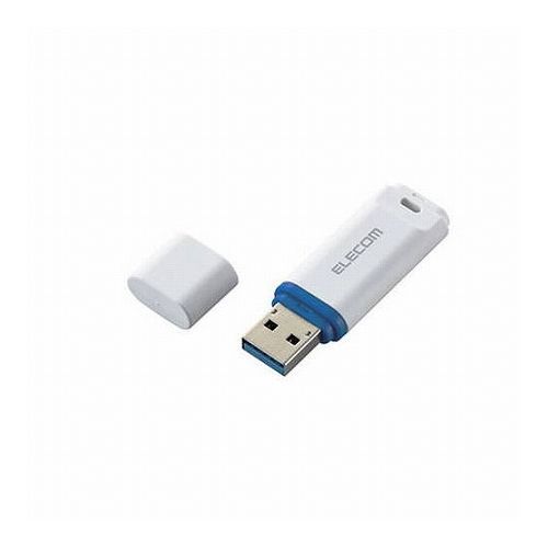 エレコム USBメモリー USB3.2(Gen1)対応 キャップ式 データ復旧サービス付 32GB ホワイト MF-DRU3032GWHR(代引不可)【メール便配送】【送料無料】