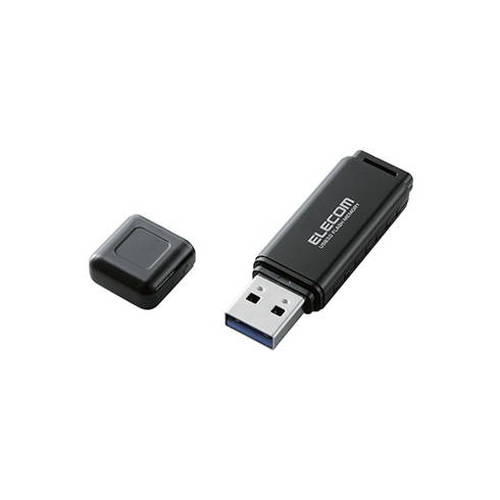エレコム USBフラッシュ/HSU/128GB/USB3.0/ブラック MF-HSU3A128GBK(代引不可)【送料無料】