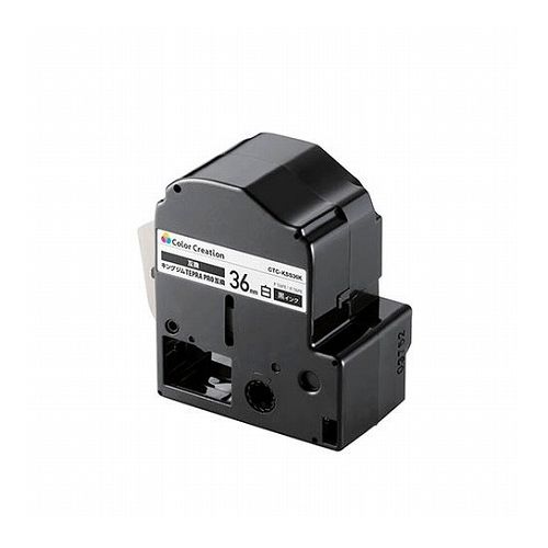 エレコム テプラPRO用互換テープ/白/黒文字/8m/36mm幅 CTC-KSS36K(代引不可) エレコム テプラPRO用互換テープ/白/黒文字/8m/36mm幅 CTC-KSS36K(代引不可)