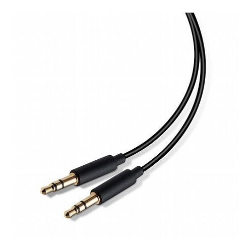 エレコム AUXケーブル φ3.5オス-φ3.5オス スリム 1.0m ブラック AX-35M10BK(代引不可)