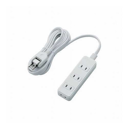 5個セットエレコム スイングプラグタップ/4個口/3m/ホワイト T-S02N-2430WHX5(代引不可)【送料無料】