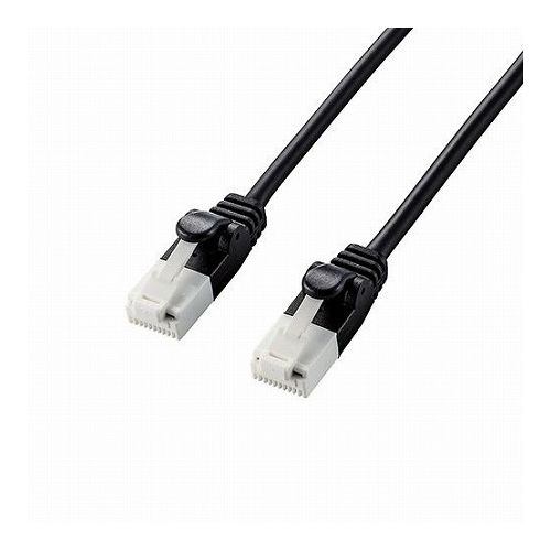 5個セットエレコム やわらかLANケーブル/CAT6A/爪折れ防止/2.0m/ブラック LD-GPAYT/BK20X5(代引不可)【送料無料】