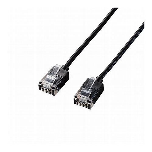 5個セットエレコム LANケーブル/CAT6A/スーパースリム/1.0m/ブラック LD-GPASS/BK1X5(代引不可)【送料無料】