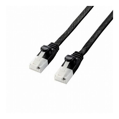 5個セットエレコム LANケーブル/CAT6A準拠/爪折れ防止/フラット/7.0m/ブラック LD-GFAT/BK70X5(代引不可)【送料無料】