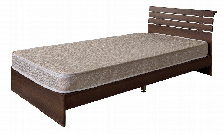 ベッド 幅99×奥行207×高さ75 座面高24 プリント紙化粧合板 すのこ ナチュラル(代引不可)【送料無料】 [2]