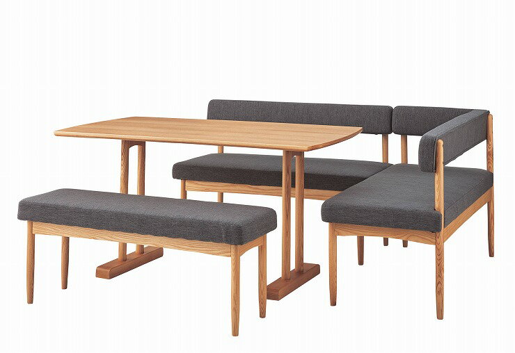 ダイニングテーブル 幅120×奥行75×高さ68 天然木 アッシュ 天然木化粧繊維板 アッシュ ウレタン塗装(代引不可)【送料無料】 [3]