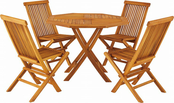 ダイニングテーブル 幅100×奥行100×高さ75 天然木 チーク オイル仕上(代引不可)【送料無料】