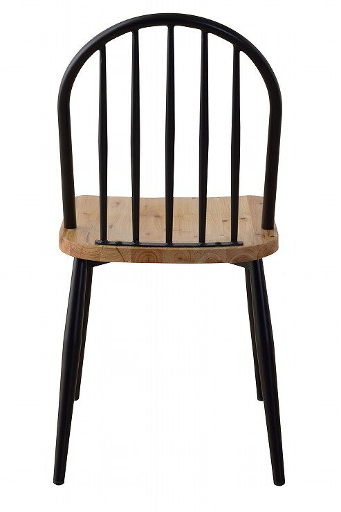 ワーカー チェア 幅43×奥行54×高さ90.5 座面高46 天然木 杉 ラッカー塗装 スチール(代引不可)【送料無料】 [3]