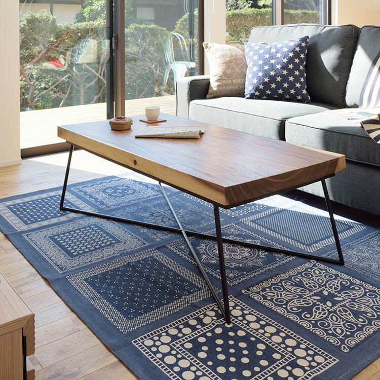 切り株を敷き詰めたローテーブルセンターテーブル 東谷 ローテーブル テーブル センターテーブル リビングテーブル