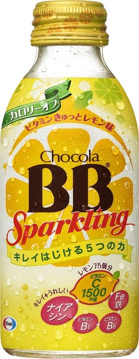エーザイ チョコラBBスパークリング ビタミンきゅっとレモン味140ml （栄養機能食品（ナイアシン）、炭酸飲料）＜2ケース＞【eziisc1403】 2ケース(代引き不可)【送料無料】
