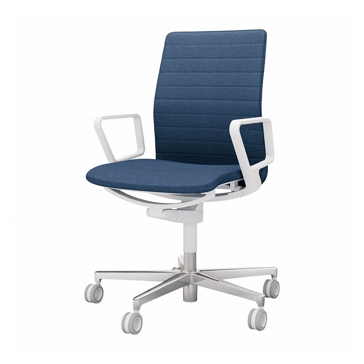 コクヨ オフィスチェア ファブレ 肘付き C01-P152CU-WT7T73 ネイビー 椅子 リモートワーク 在宅 仕事 勉強 快適 おしゃれ パソコンチェア デスクチェア 会社 子供部屋(代引不可)【送料無料】