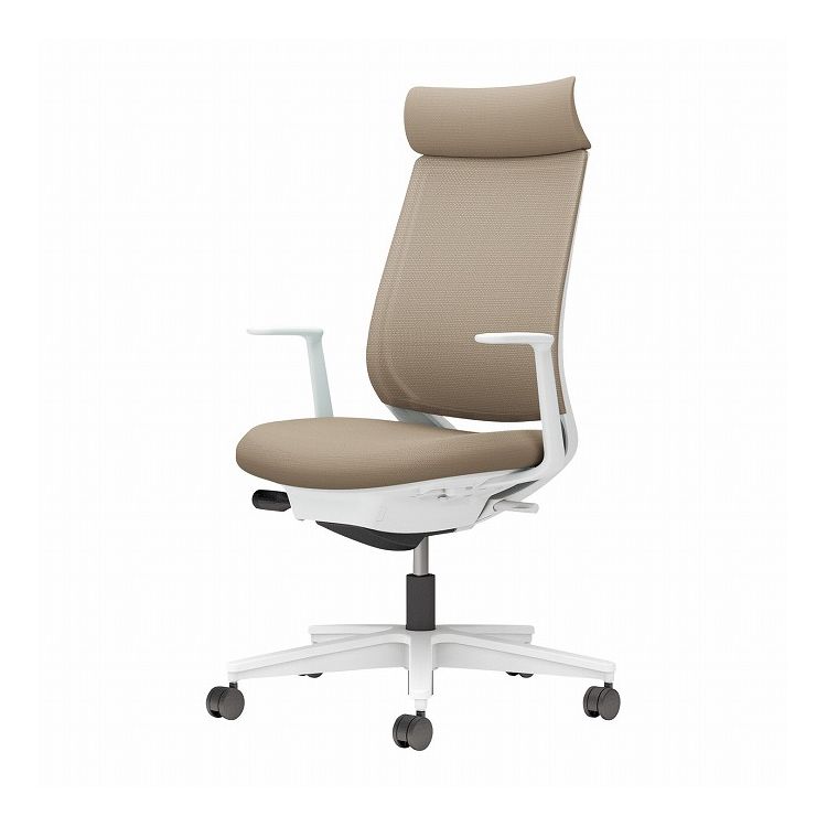 【メーカー直送】 コクヨ オフィスチェア 椅子 イス チェア ミトラ2 L型肘 ホワイトグレー ソフトベージュ(代引不可)【送料無料】