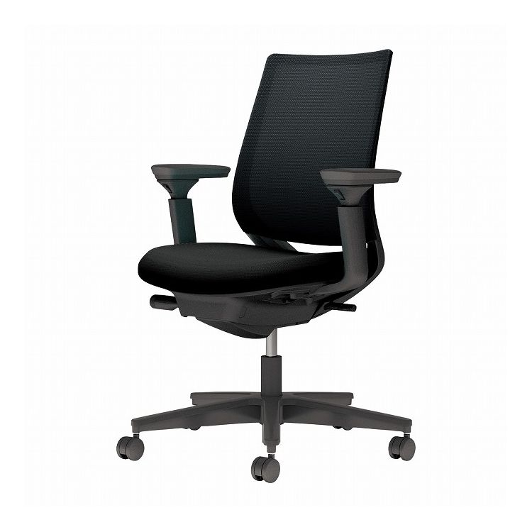 【メーカー直送】 コクヨ オフィスチェア 椅子 イス チェア ミトラ2 可動肘 ブラック ブラック(代引不可)【送料無料】(3)