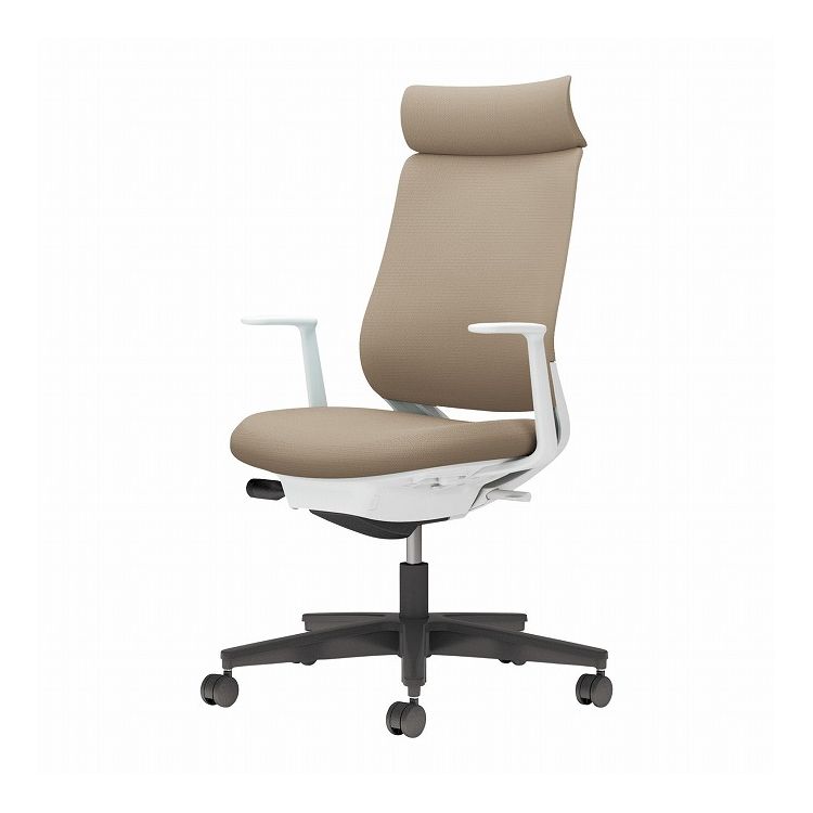 【メーカー直送】 コクヨ オフィスチェア 椅子 イス チェア ミトラ2 L型肘 ホワイトグレー ソフトベージュ(代引不可)【送料無料】