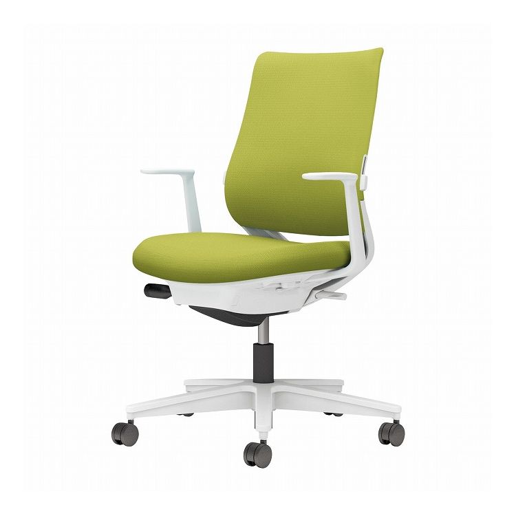 【メーカー直送】 コクヨ オフィスチェア 椅子 イス チェア ミトラ2 L型肘 ランバー付 ホワイトグレー ライトオリーブ(代引不可)【送料無料】