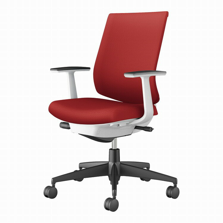 コクヨ 【メーカー直送】オフィスチェア ウィザード4 ローバック T型肘 ブラック脚 本体ホワイトグレー C06-B112CW-E1G4A81 カーペット用 カーマイン(代引不可)【送料無料】