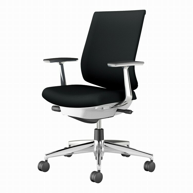 コクヨ 【メーカー直送】オフィスチェア ウィザード4 ローバック アルミ肘 アルミポリッシュ脚 本体ホ..