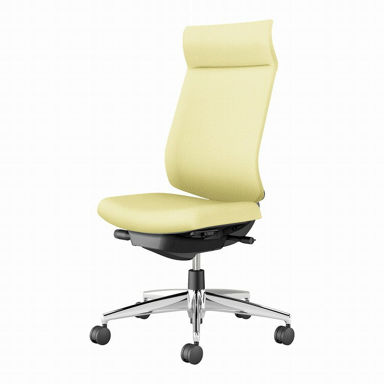 コクヨ 【メーカー直送】オフィスチェア ウィザード4 アディショナルバック 肘なし アルミポリッシュ脚 本体ブラック C06-P402SU-BKVZL11 フローリング用 ペールライム(代引不可)【送料無料】(3)