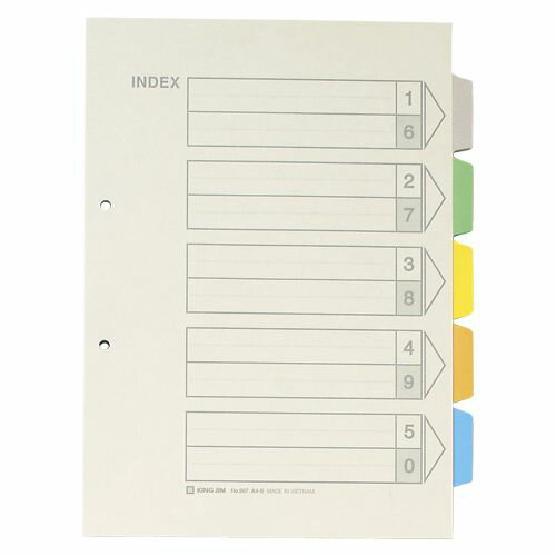 其它 - キングジム カラーインデックス 1 冊 907 文房具 オフィス 用品