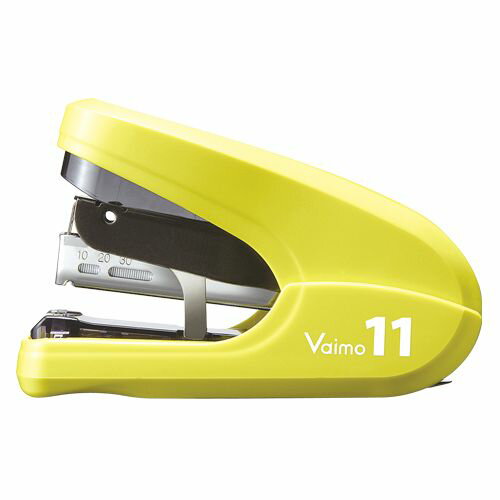 マックス ホッチキス バイモ11フラット イエロー HD-11FLK/YJANコード：4902870728748薄いも、厚いも迷わずとじる。針を替えずにとじる事が出来るMAXのホチキス。2~40枚まで、軽い力でとじることができ、綴じ足もフラ...