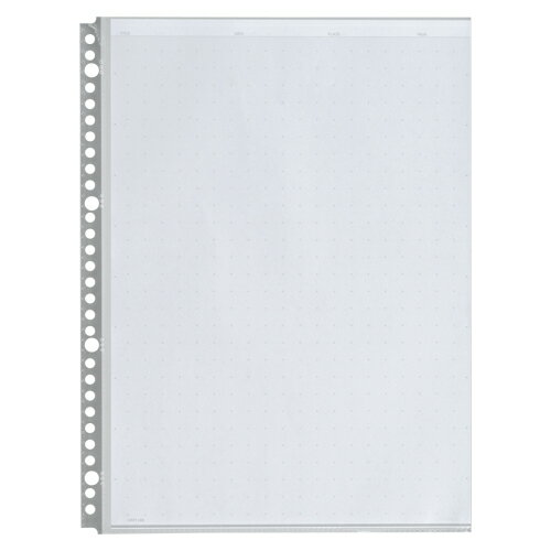 LIHIT LAB ルポ・リーンフォース・クリヤーポケット A4S グレー 1 組 N-2006 グレー 文房具 オフィス 用品