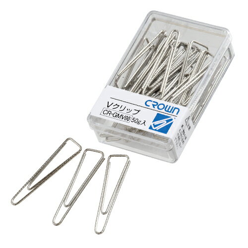 クラウン Vクリップ 極大 プラケース入 1 個 CR-GMV00-SL 文房具 オフィス 用品