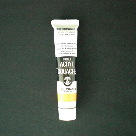 ターナー色彩 アクリルガッシュ 20CC 蛍光オレンジ 1 本 AG020204 文房具 オフィス 用品