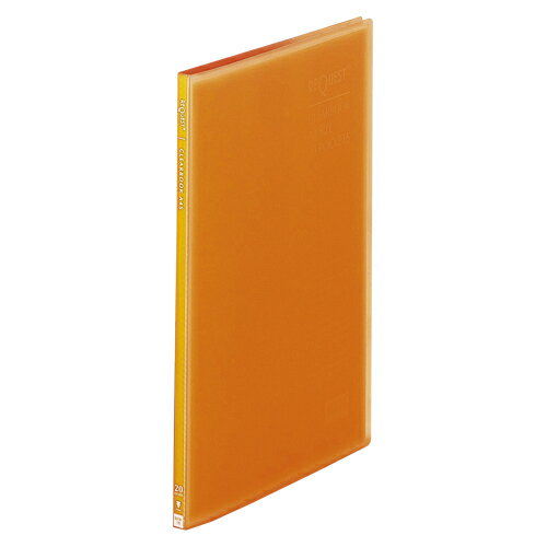 LIHIT LAB リクエスト 透明クリヤーブック A4S オレンジ 1 冊 G3101-4オレンジ 文房具 オフィス 用品