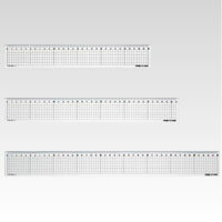 クラウン 再生ペット方眼直定規 30cm 1 本 CR-HR30R 文房具 オフィス 用品